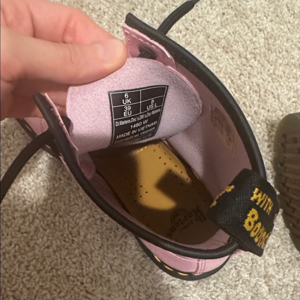 Dr. Martens 1460 Pink Patent Leather Boot - Women's - Picture 2 of 4